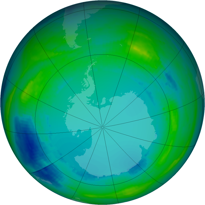 Ozone Map 1990-08-05